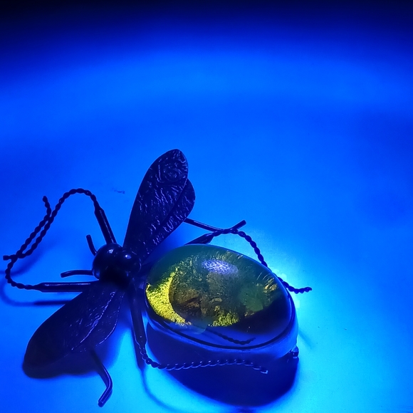 Vintage Amber Sterling Silver Bug Insect Brooch Pin - Picture 7 of 13